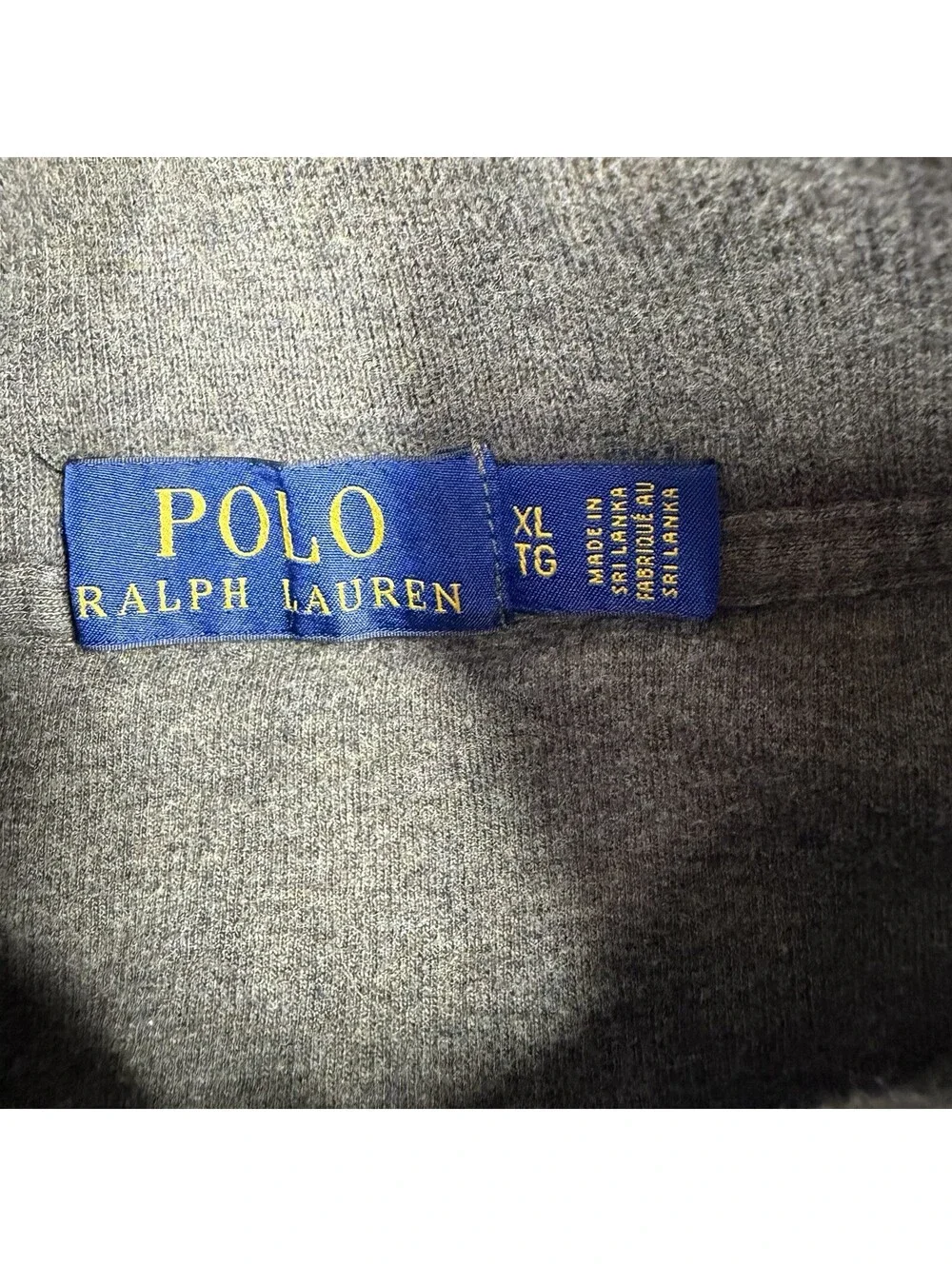 Polo Ralph Lauren Men’s 1/4 Zip Sweater Pullover Men’s XL Green USA Fabric